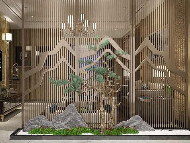 黃銅色鏤空鋁隔斷（duàn）