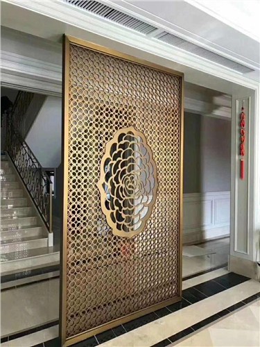 雕刻不鏽鋼屏風仿銅 雕刻不鏽鋼屏風仿銅